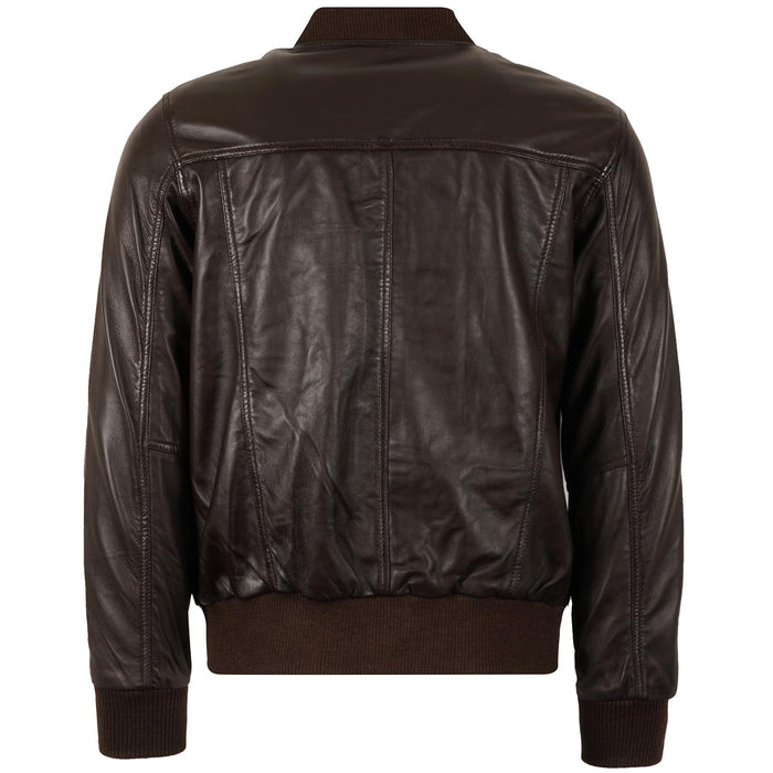 Real Hoxton Ryan Bomber Jacket - Brown