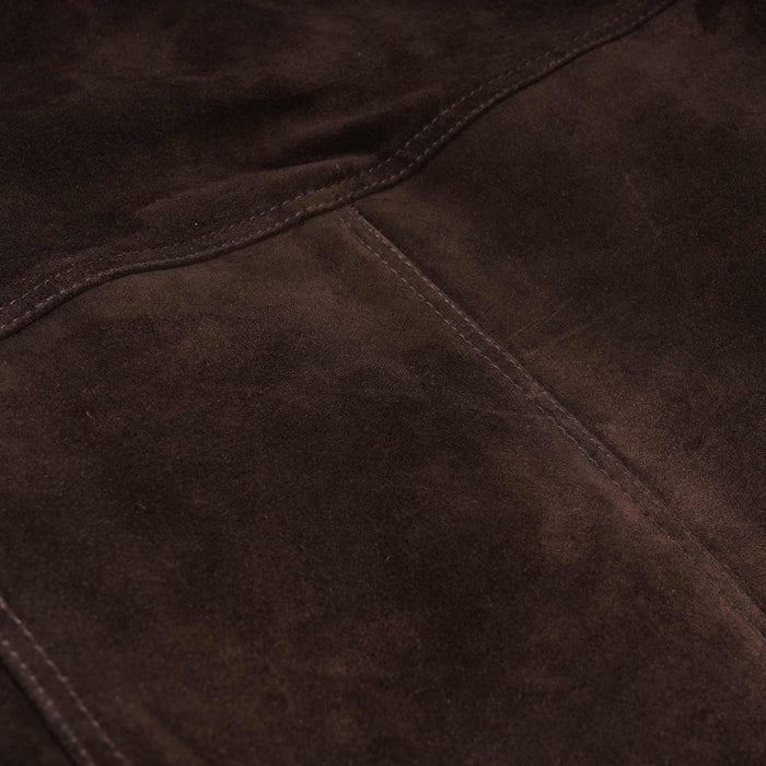 Real Hoxton Suede Bomber Jacket - Brown