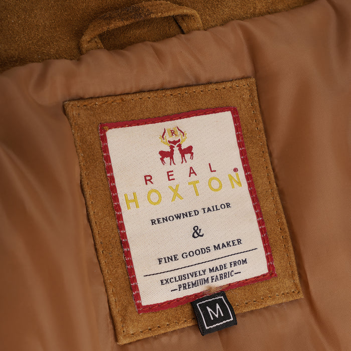 Real Hoxton Suede Trucker Jacket - Tan