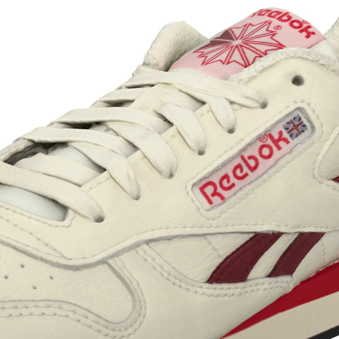Reebok Classic Leather Sneakers - Buttercream/Merlot
