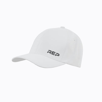 The REP Fitness REP® Performance Cap in White/Black front