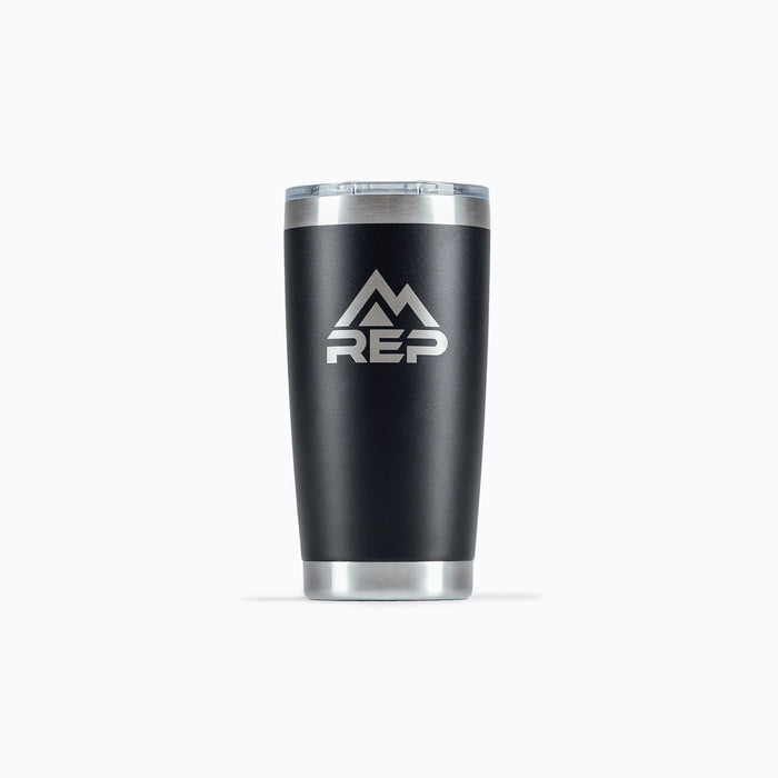 REP Tumbler - Stainless Steel with REP logo and mountain and polycarbonate lid