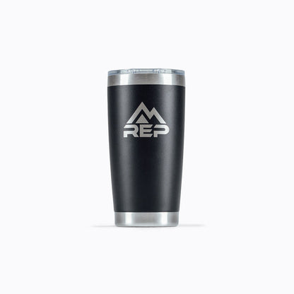 REP Tumbler - Stainless Steel with REP logo and mountain and polycarbonate lid