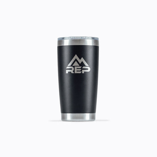REP Tumbler - Stainless Steel with REP logo and mountain and polycarbonate lid