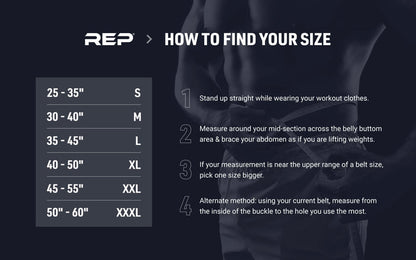 REP® USA Premium Leather Lifting Belt