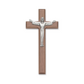 Resurrection Cross - 7" Walnut Stain Risen Cross, Boxed