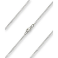 Rhodium 20" Light Curb Chain