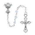 Rosary - Crystal Communion Rosary with Cross Box