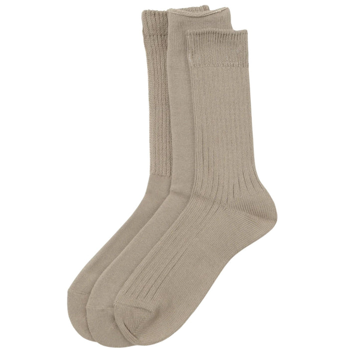RoToTo Socks Daily 3 Pack Crew Socks - Grayge