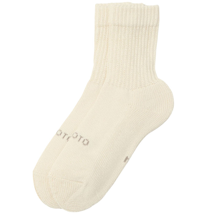 RoToTo Socks Daily 3 Pack Mini Crew Socks - Ivory