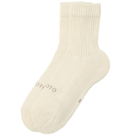 RoToTo Socks Daily 3 Pack Mini Crew Socks - Ivory