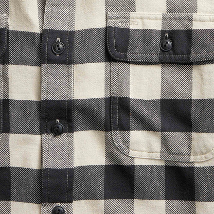 RRL by Ralph Lauren Buffalo Check Twill Workshirt - Black