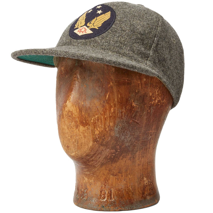 RRL by Ralph Lauren Logo Wool-Blend Felt Ball Cap - Grey