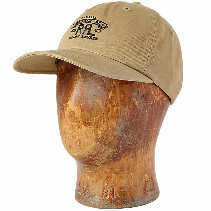 RRL by Ralph Lauren RRL Ranch Logo Twill Ball Cap - Khaki
