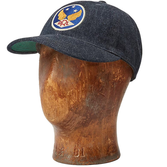 RRL by Ralph Lauren Winged-Logo Denim Ball Cap - Denim