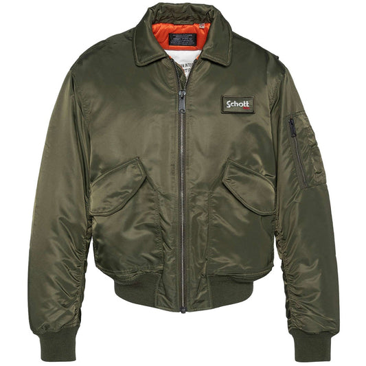 Schott NYC CWU 90's Fit Bomber Jacket - Army Khaki