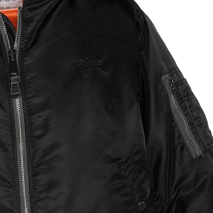Schott NYC MA-1 90's Fit Bomber Jacket - Black