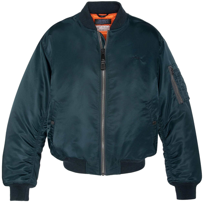 Schott NYC MA-1 90's Fit Bomber Jacket - Navy