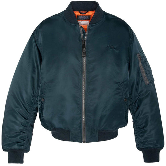 Schott NYC MA-1 90's Fit Bomber Jacket - Navy