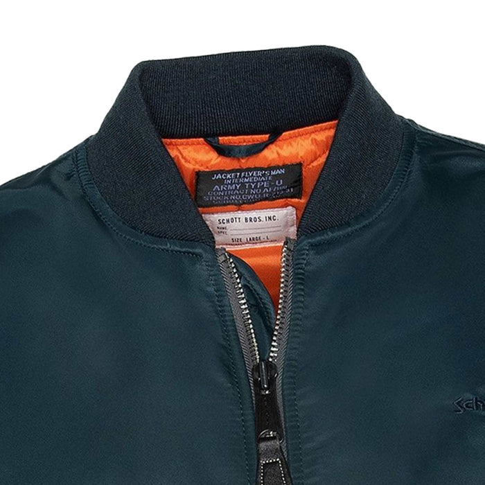 Schott NYC MA-1 90's Fit Bomber Jacket - Navy