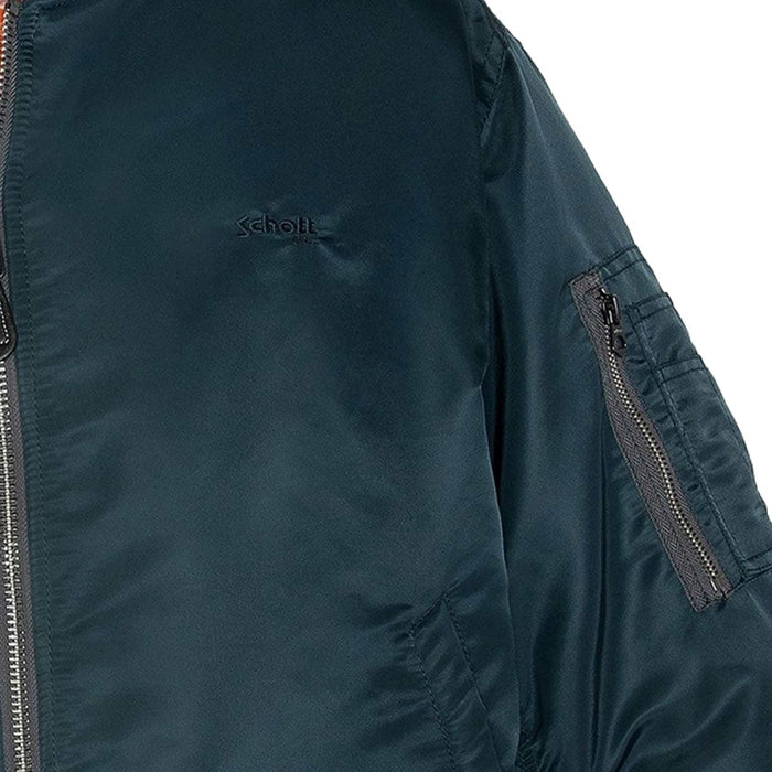 Schott NYC MA-1 90's Fit Bomber Jacket - Navy