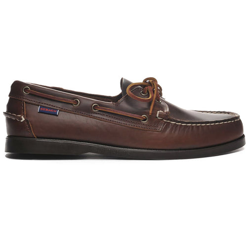 Sebago Docksides Portland Leather Boat Shoes - Brown Gum