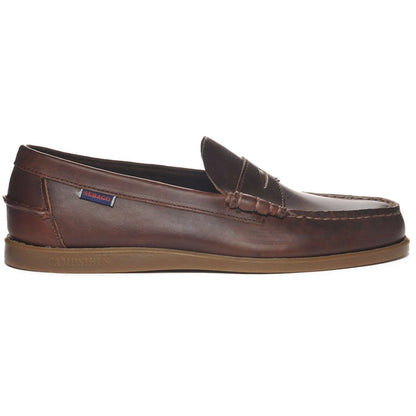 Sebago Dolphin Waxed Leather Loafer - Brown Gum