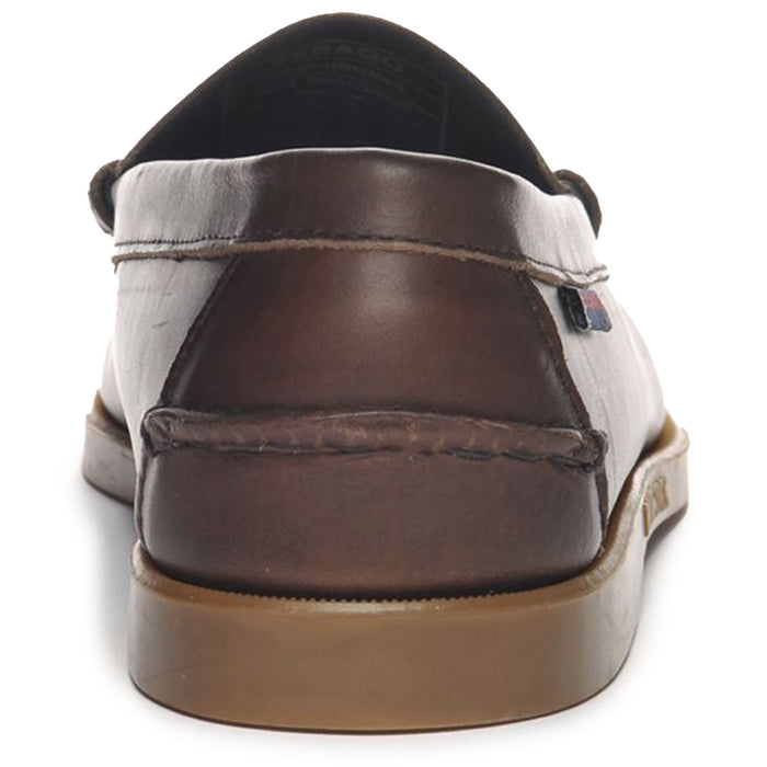 Sebago Dolphin Waxed Leather Loafer - Dark Brown