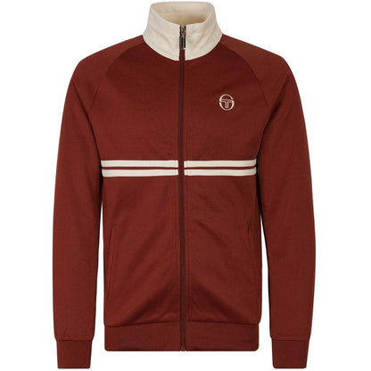 Sergio Tacchini x Stuarts x Stuarts Dallas Track Top - Merlot/Buttercream