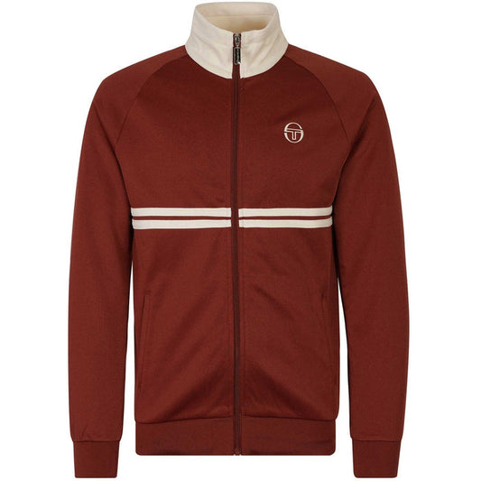 Sergio Tacchini x Stuarts x Stuarts Dallas Track Top - Merlot/Buttercream