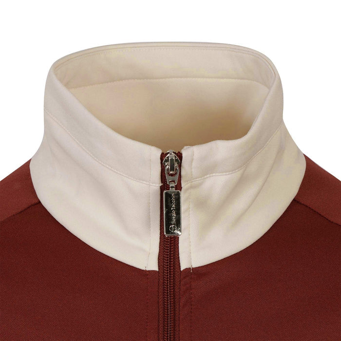 Sergio Tacchini x Stuarts x Stuarts Dallas Track Top - Merlot/Buttercream