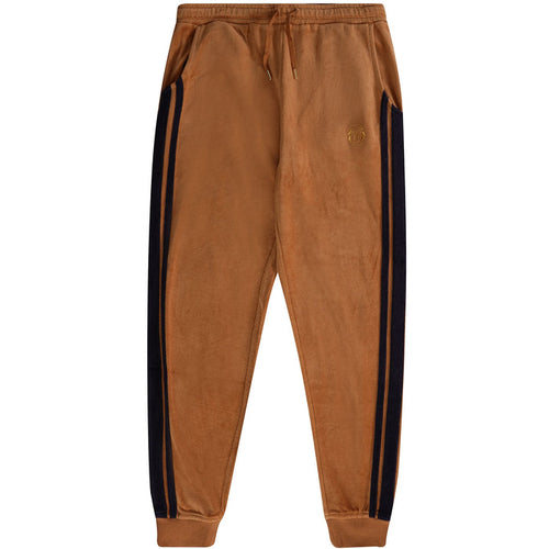 Sergio Tacchini x Stuarts x Stuarts Damarindo Velour Track Pants - Almond/Maritime Blue