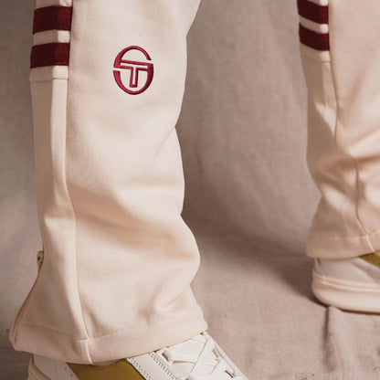 Sergio Tacchini x Stuarts x Stuarts Orion Track Pants - Buttercream/Merlot