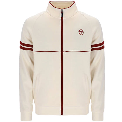 Sergio Tacchini x Stuarts x Stuarts Orion Track Top - Buttercream/Merlot