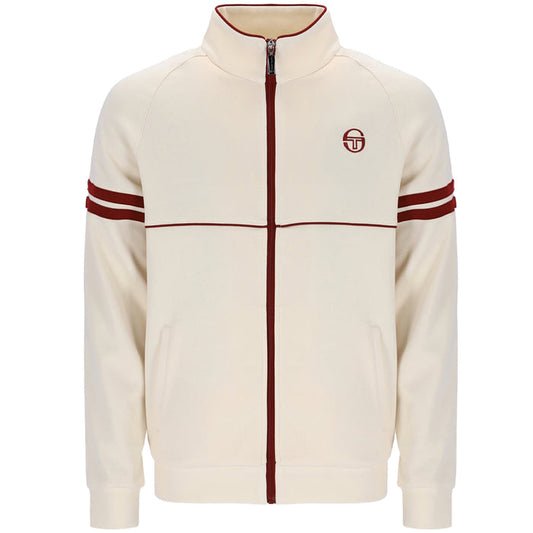 Sergio Tacchini x Stuarts x Stuarts Orion Track Top - Buttercream/Merlot