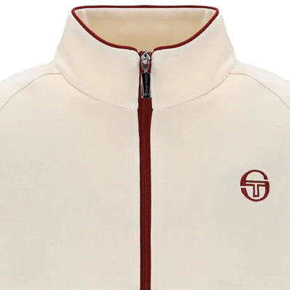 Sergio Tacchini x Stuarts x Stuarts Orion Track Top - Buttercream/Merlot
