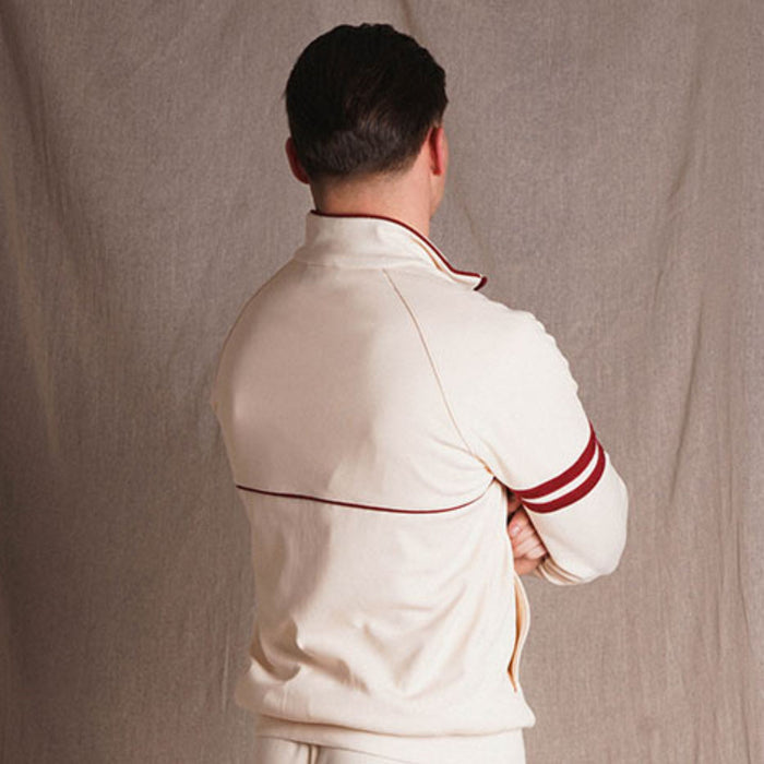 Sergio Tacchini x Stuarts x Stuarts Orion Track Top - Buttercream/Merlot