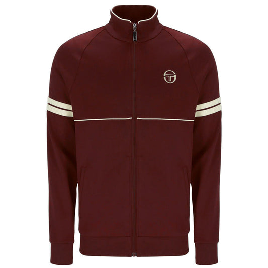 Sergio Tacchini x Stuarts x Stuarts Orion Track Top - Merlot/Buttercream