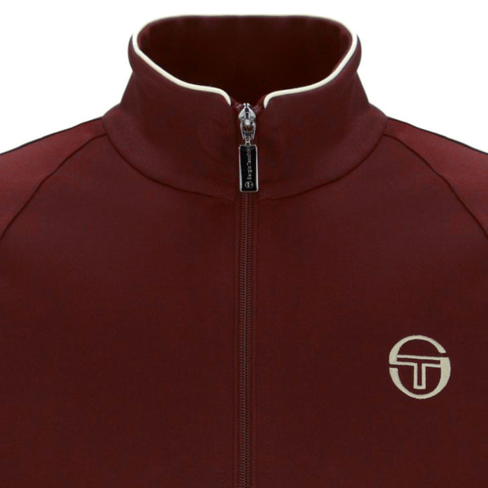Sergio Tacchini x Stuarts x Stuarts Orion Track Top - Merlot/Buttercream