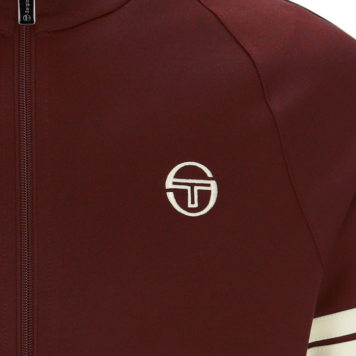 Sergio Tacchini x Stuarts x Stuarts Orion Track Top - Merlot/Buttercream