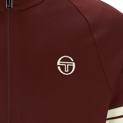 Sergio Tacchini x Stuarts x Stuarts Orion Track Top - Merlot/Buttercream