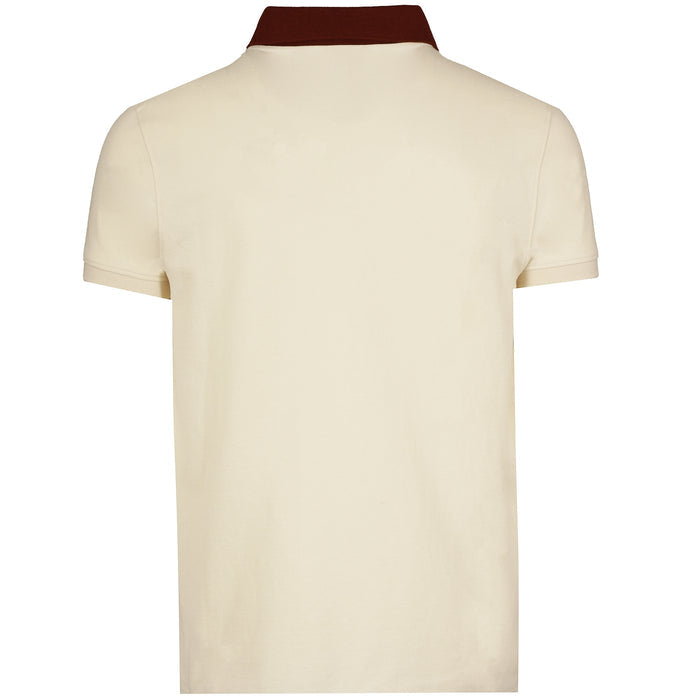 Sergio Tacchini x Stuarts x Stuarts Supermac Polo Shirt - Buttercream/Merlot