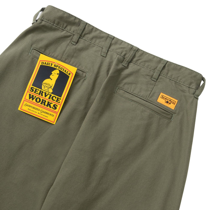 Service Works Twill Part Timer Pants - Olive