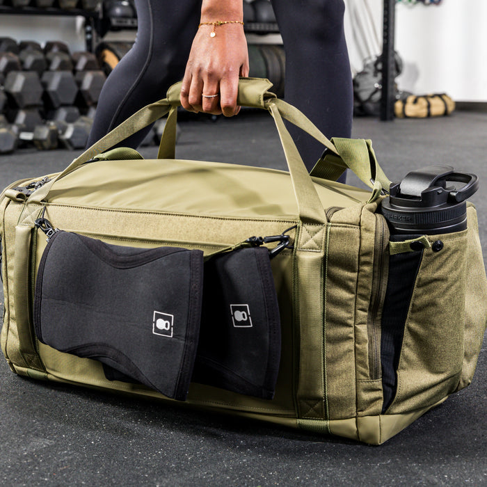 The REP Fitness Slate Duffel Bag attachments