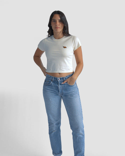 Sloth Women's Crop - Follow Your Legend