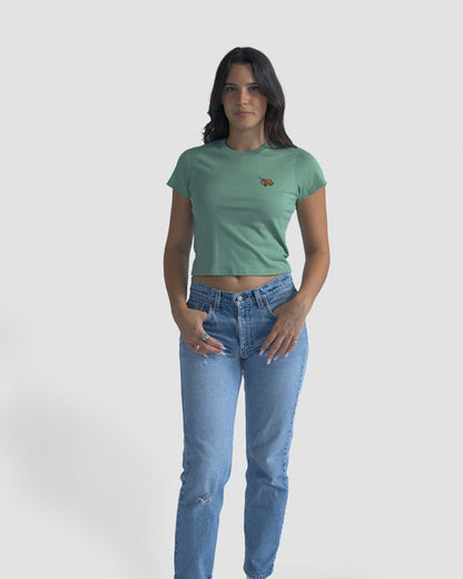 Sloth Women's Crop - Follow Your Legend
