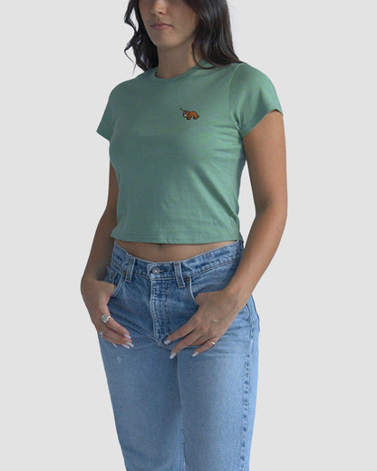 Sloth Women's Crop - Follow Your Legend