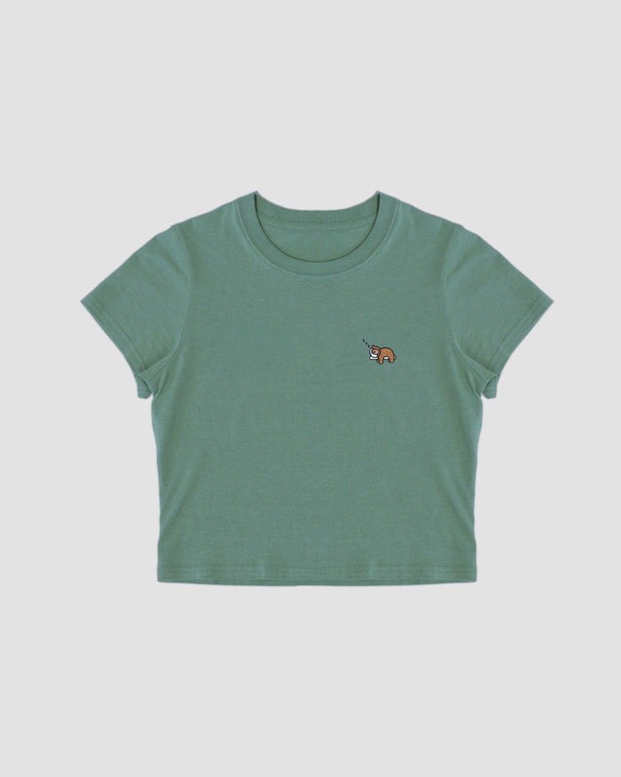 Sloth Women's Crop - Follow Your Legend