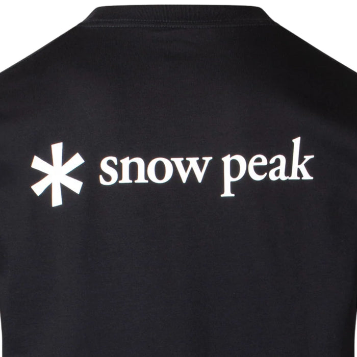 Snow Peak Back Printed Logo T-Shirt - Black