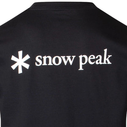 Snow Peak Back Printed Logo T-Shirt - Black